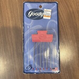 Vintage 1999 Goody Comfor-Tip Hair Lift Metal Pick Pink 03085 Made in USA